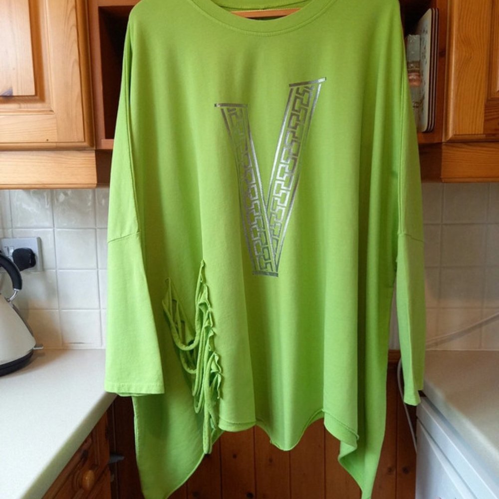 Made in italy sweater top Lime Green
